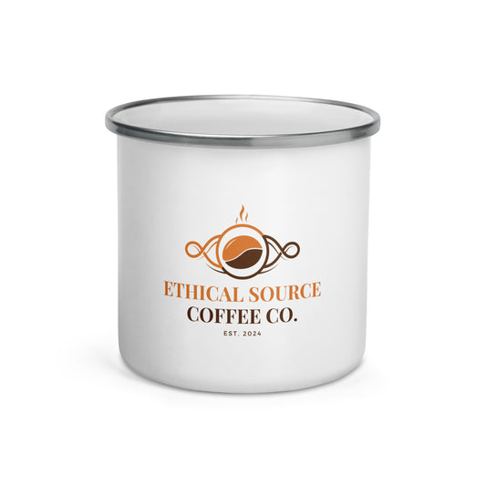 Ethical Source Coffee Enamel Mug