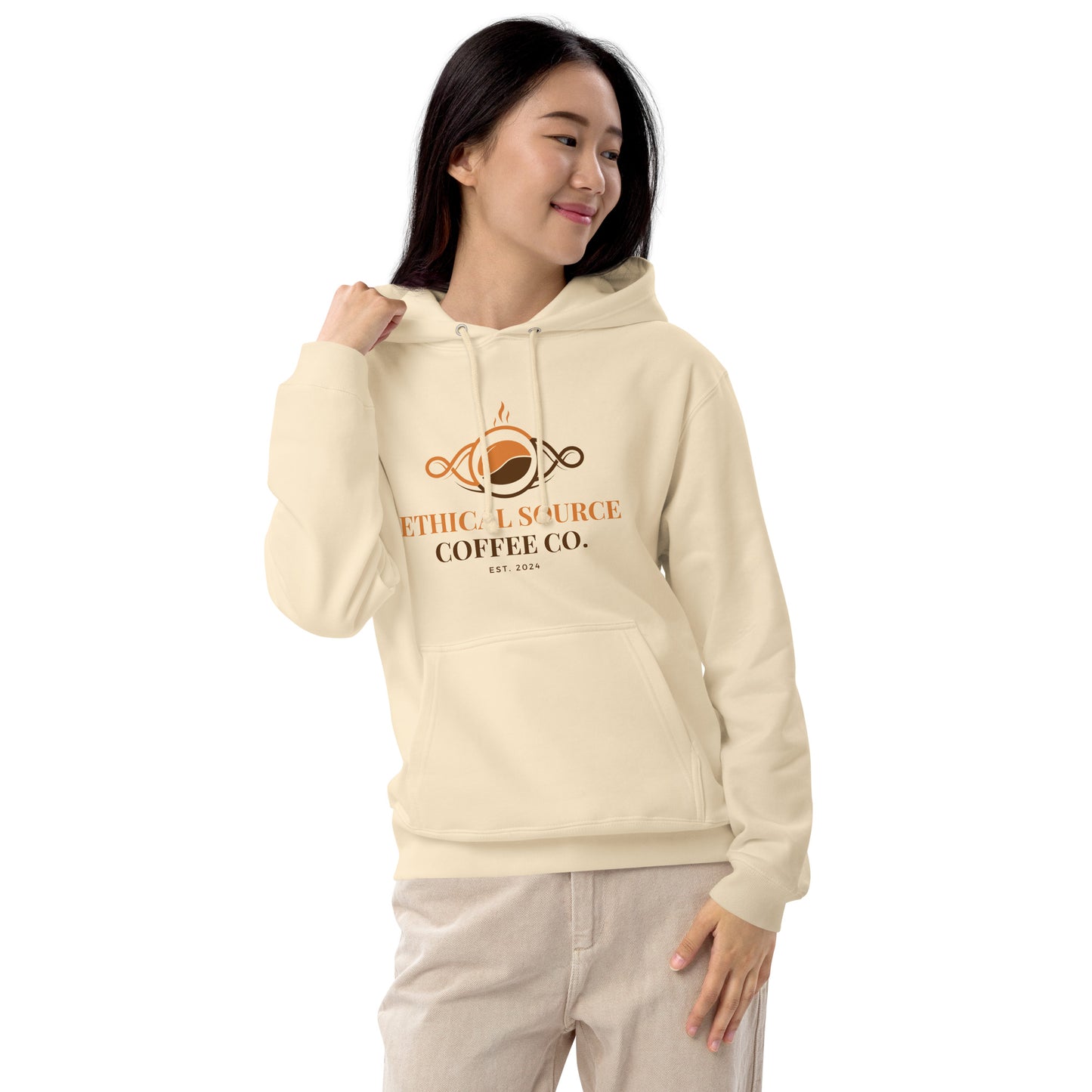 Ethical Source Coffee Unisex French Terry Pullover Hoodie