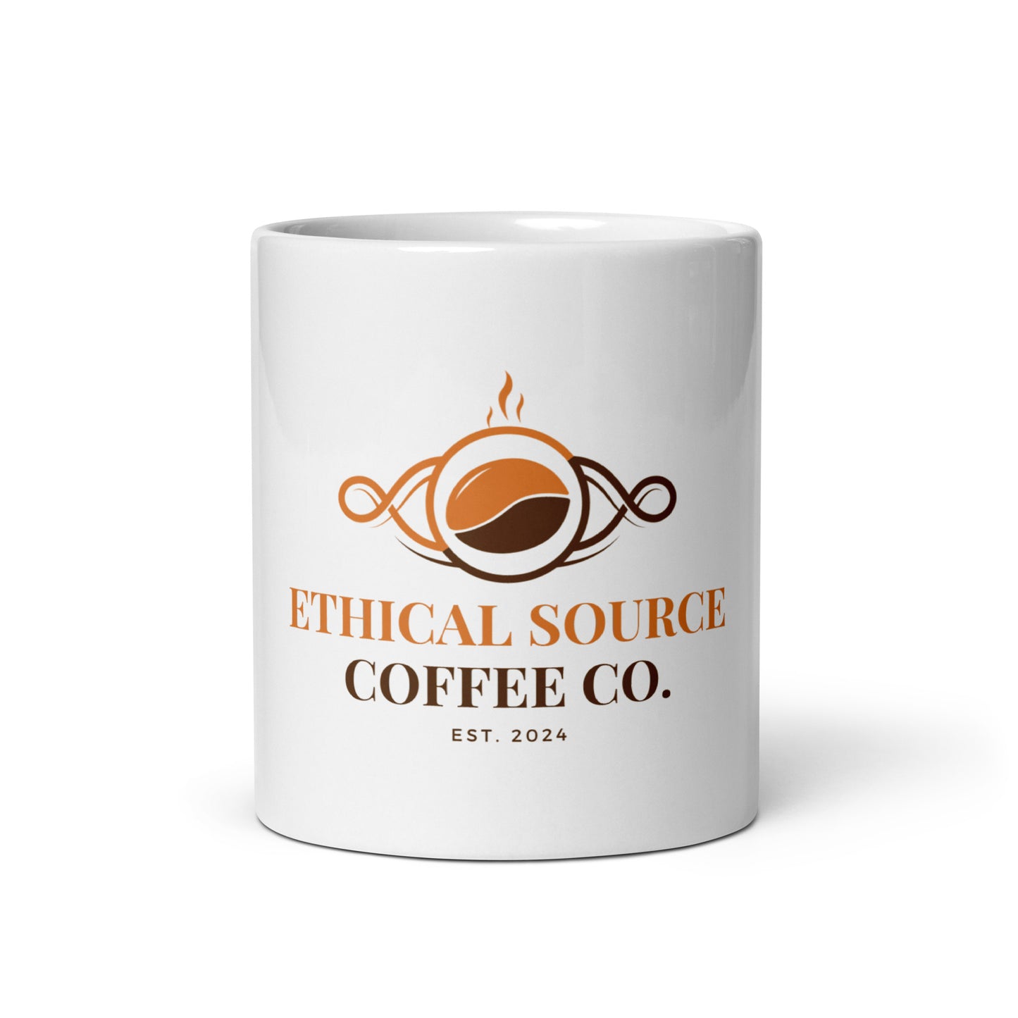 Ethical Source Coffee White Glossy Mug