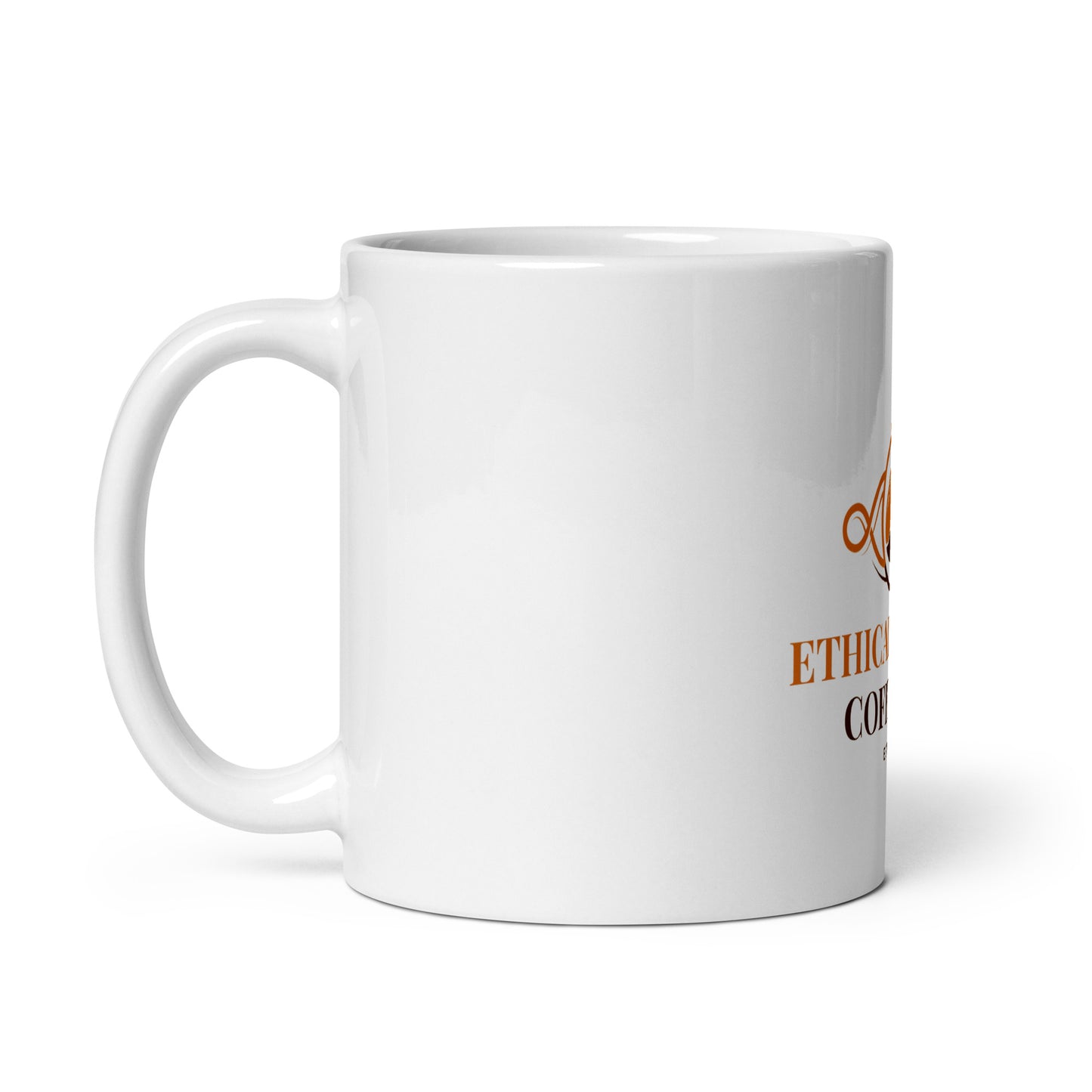 Ethical Source Coffee White Glossy Mug