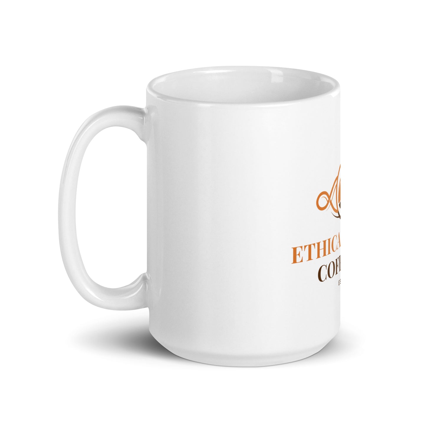 Ethical Source Coffee White Glossy Mug