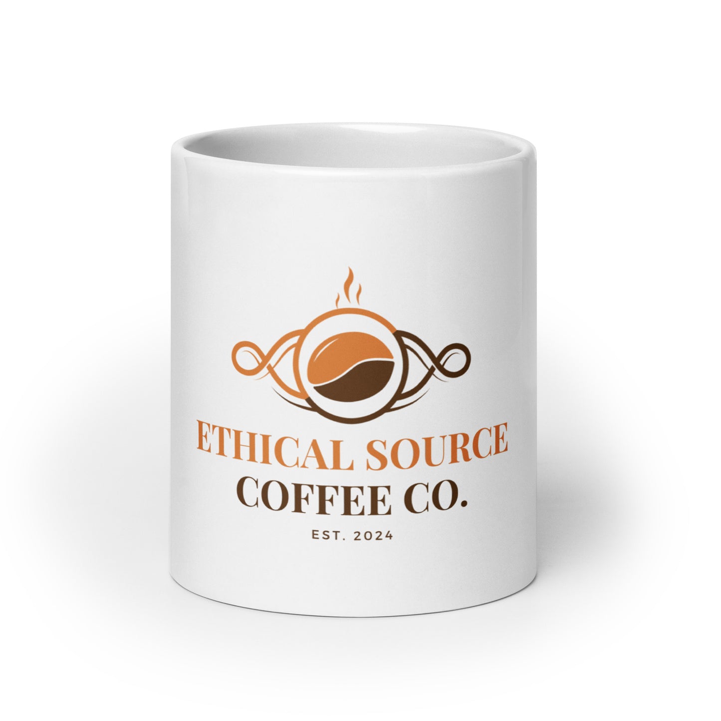 Ethical Source Coffee White Glossy Mug